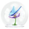 Boule de verre Idyllia « Papillon et fleur » Boule de verre Idyllia « Papillon et fleur »