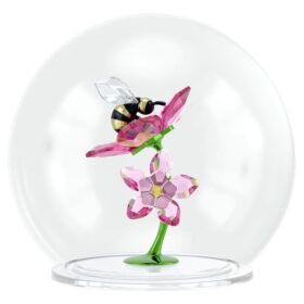 Boule en verre Idyllia « Abeille et fleurs »