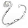 Bracelet Ariana Grande X Swarovski avec perle en cristal, taille baguette, blanc, plaqué rhodium Bracelet Ariana Grande X Swarovski avec perle en cristal, taille baguette, blanc, plaqué rhodium