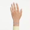 Bracelet Ariana Grande X Swarovski, coupes variées, multicolore, plaqué rhodium