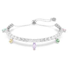 Bracelet Ariana Grande X Swarovski, coupes variées, multicolore, plaqué rhodium Bracelet Ariana Grande X Swarovski, coupes variées, multicolore, plaqué rhodium