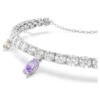 Bracelet Ariana Grande X Swarovski, coupes variées, multicolore, plaqué rhodium