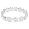Bracelet Ariana Grande X Swarovski, taille ronde, fleurs, blanc, plaqué rhodium