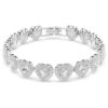 Bracelet Ariana Grande x Swarovski, tailles variées, cœurs, blanc, plaqué rhodium Bracelet Ariana Grande x Swarovski, tailles variées, cœurs, blanc, plaqué rhodium