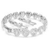 Bracelet Ariana Grande x Swarovski, tailles variées, cœurs, blanc, plaqué rhodium Bracelet Ariana Grande x Swarovski, tailles variées, cœurs, blanc, plaqué rhodium