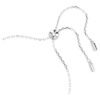Bracelet avec pierre de naissance, taille carrée, avril, blanc, plaqué rhodium Bracelet avec pierre de naissance, taille carrée, avril, blanc, plaqué rhodium