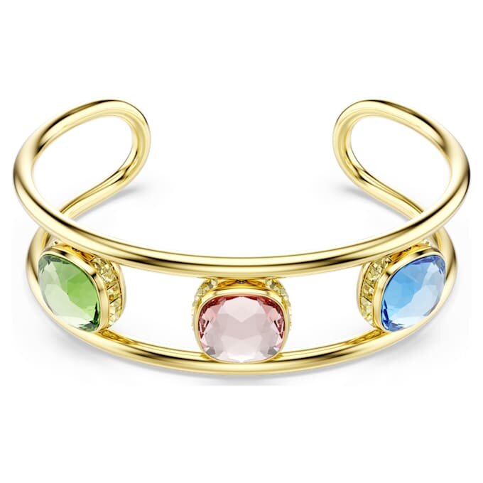 Bracelet Chroma à taille coussin, multicolore, plaqué or Bracelet Chroma à taille coussin, multicolore, plaqué or