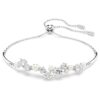 Bracelet Constella Crystal Pearl, tailles rondes, blanc, plaqué rhodium Bracelet Constella Crystal Pearl, tailles rondes, blanc, plaqué rhodium