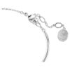 Bracelet Constella, taille ronde, pierre dansante, blanc, plaqué rhodium