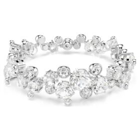 Bracelet Constella, tailles variées, blanc, plaqué rhodium