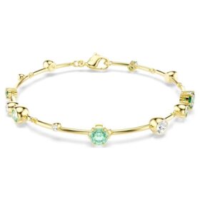 Bracelet Constella, tailles variées, vert, plaqué or