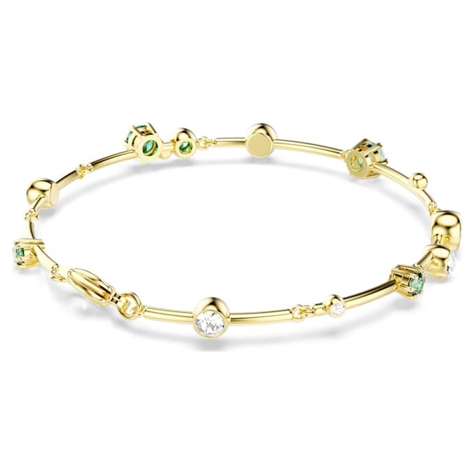 Bracelet Constella, tailles variées, vert, plaqué or Bracelet Constella, tailles variées, vert, plaqué or