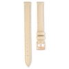 Bracelet de montre de 12 mm (0,47″) de largeur, en cuir, beige, finition dorée rose Bracelet de montre de 12 mm (0,47″) de largeur, en cuir, beige, finition dorée rose