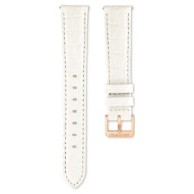 Bracelet de montre de 16 mm (0,63&Prime;) de largeur, bracelet en cuir, blanc