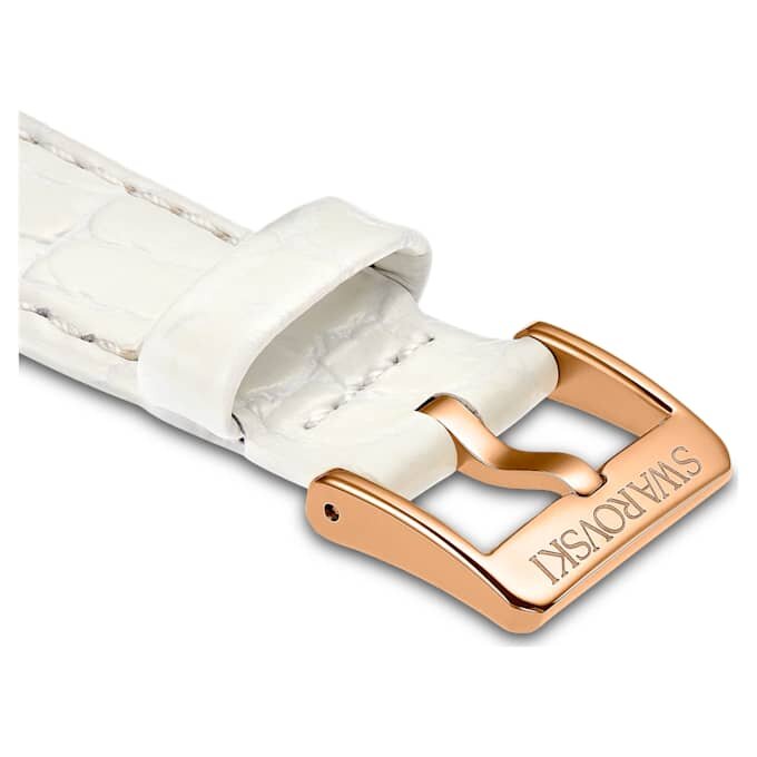 Bracelet de montre de 16 mm (0,63″) de largeur, bracelet en cuir, blanc Bracelet de montre de 16 mm (0,63″) de largeur, bracelet en cuir, blanc
