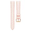 Bracelet de montre de 16 mm (0,63″) de largeur, en cuir avec surpiqûres, rose, finition dorée rose Bracelet de montre de 16 mm (0,63″) de largeur, en cuir avec surpiqûres, rose, finition dorée rose