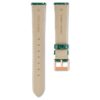 Bracelet de montre de 16 mm (0,63″) de largeur, en cuir avec surpiqûres, vert Bracelet de montre de 16 mm (0,63″) de largeur, en cuir avec surpiqûres, vert