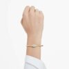 Bracelet Dextera à coupe ronde, blanc, plaqué or Bracelet Dextera à coupe ronde, blanc, plaqué or