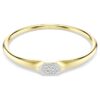 Bracelet Dextera à coupe ronde, blanc, plaqué or Bracelet Dextera à coupe ronde, blanc, plaqué or