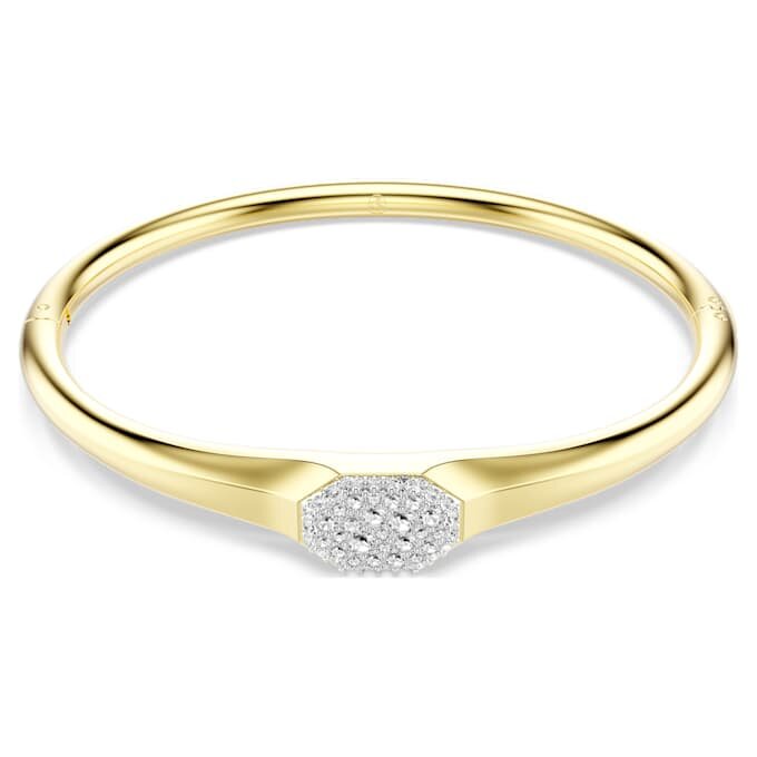 Bracelet Dextera à coupe ronde, blanc, plaqué or Bracelet Dextera à coupe ronde, blanc, plaqué or
