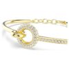 Bracelet Dextera à coupe ronde, blanc, plaqué or Bracelet Dextera à coupe ronde, blanc, plaqué or