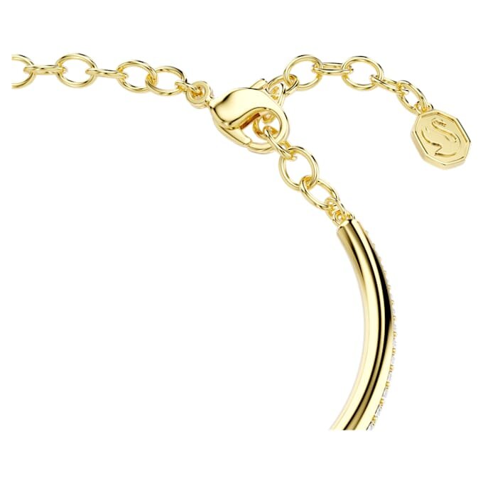 Bracelet Dextera à coupe ronde, blanc, plaqué or Bracelet Dextera à coupe ronde, blanc, plaqué or