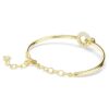 Bracelet Dextera à coupe ronde, blanc, plaqué or Bracelet Dextera à coupe ronde, blanc, plaqué or