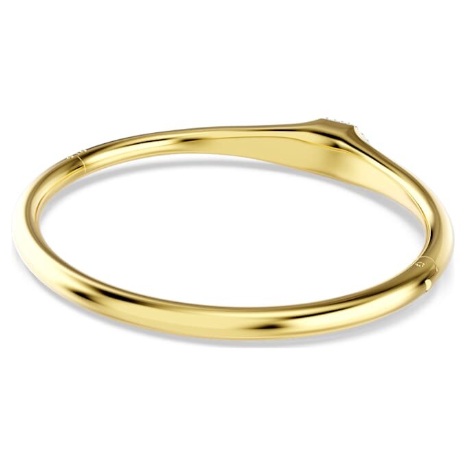 Bracelet Dextera à coupe ronde, blanc, plaqué or Bracelet Dextera à coupe ronde, blanc, plaqué or