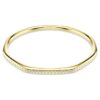 Bracelet Dextera de forme octogonale, taille ronde, blanc, plaqué or