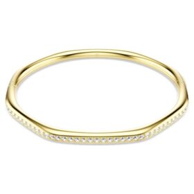 Bracelet Dextera de forme octogonale, taille ronde, blanc, plaqué or