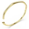 Bracelet Dextera de forme octogonale, taille ronde, blanc, plaqué or