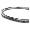Bracelet Dextera de forme octogonale, taille ronde, blanc, plaqué ruthénium Bracelet Dextera de forme octogonale, taille ronde, blanc, plaqué ruthénium