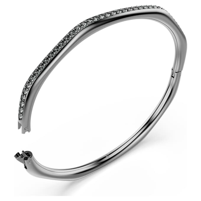 Bracelet Dextera de forme octogonale, taille ronde, blanc, plaqué ruthénium Bracelet Dextera de forme octogonale, taille ronde, blanc, plaqué ruthénium