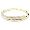 Bracelet Dextera à fermeture magnétique, blanc, plaqué or Bracelet Dextera à fermeture magnétique, blanc, plaqué or