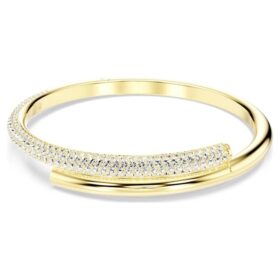 Bracelet Dextera à fermeture magnétique, blanc, plaqué or