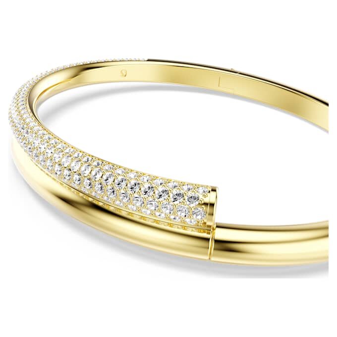 Bracelet Dextera à fermeture magnétique, blanc, plaqué or Bracelet Dextera à fermeture magnétique, blanc, plaqué or