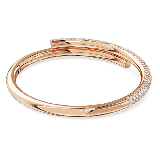 Bracelet Dextera à fermeture magnétique, blanc, plaqué or rose Bracelet Dextera à fermeture magnétique, blanc, plaqué or rose