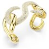 Bracelet Dextera à maillons ronds, blanc, plaqué or Bracelet Dextera à maillons ronds, blanc, plaqué or
