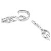 Bracelet Dextera à maillons ronds, blanc, plaqué rhodium Bracelet Dextera à maillons ronds, blanc, plaqué rhodium
