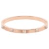 Bracelet Dextera Pavé, blanc, plaqué or rose Bracelet Dextera Pavé, blanc, plaqué or rose