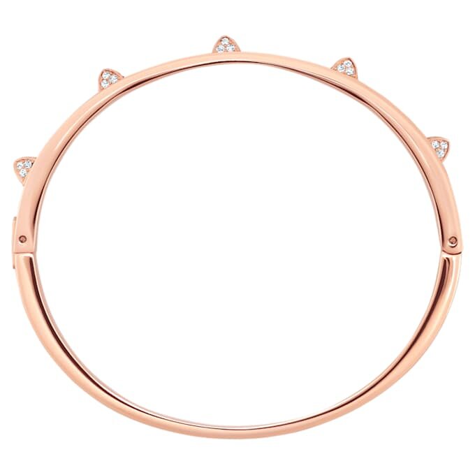 Bracelet Dextera Pavé, blanc, plaqué or rose Bracelet Dextera Pavé, blanc, plaqué or rose
