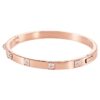 Bracelet Dextera Pavé, blanc, plaqué or rose Bracelet Dextera Pavé, blanc, plaqué or rose