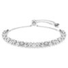 Bracelet Dextera à taille ronde, blanc, en acier inoxydable