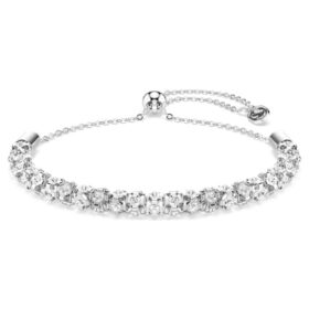 Bracelet Dextera à taille ronde, blanc, en acier inoxydable