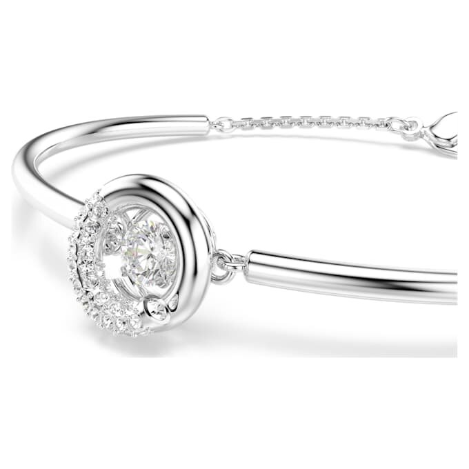Bracelet Dextera à taille ronde, blanc, plaqué rhodium Bracelet Dextera à taille ronde, blanc, plaqué rhodium