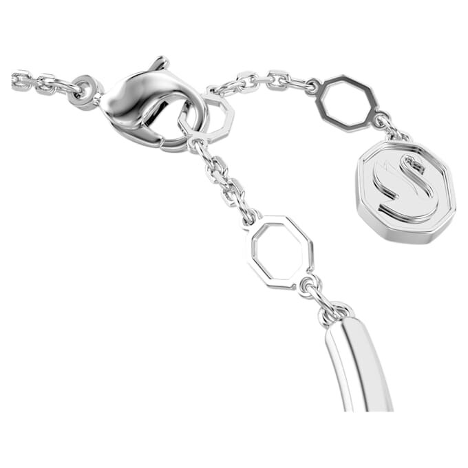 Bracelet Dextera à taille ronde, blanc, plaqué rhodium Bracelet Dextera à taille ronde, blanc, plaqué rhodium