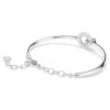 Bracelet Dextera à taille ronde, blanc, plaqué rhodium Bracelet Dextera à taille ronde, blanc, plaqué rhodium