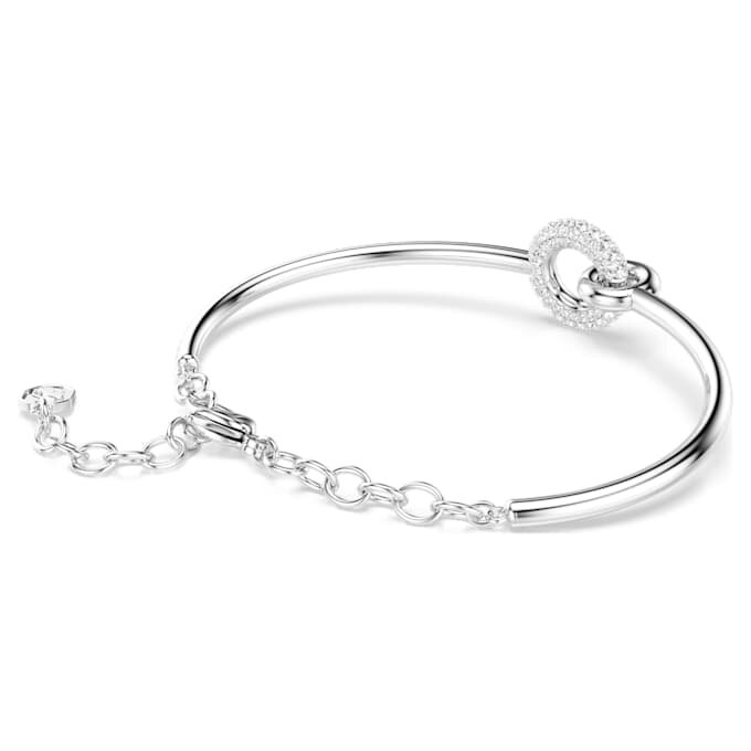 Bracelet Dextera à taille ronde, blanc, plaqué rhodium Bracelet Dextera à taille ronde, blanc, plaqué rhodium
