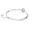 Bracelet Dextera à taille ronde, blanc, plaqué rhodium Bracelet Dextera à taille ronde, blanc, plaqué rhodium