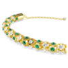 Bracelet Dextera à taille ronde, vert, finition dorée Bracelet Dextera à taille ronde, vert, finition dorée